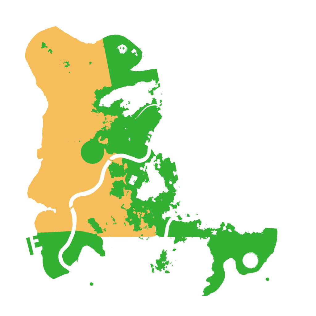 Biome Rust Map: Procedural Map, Size: 3600, Seed: 8779901