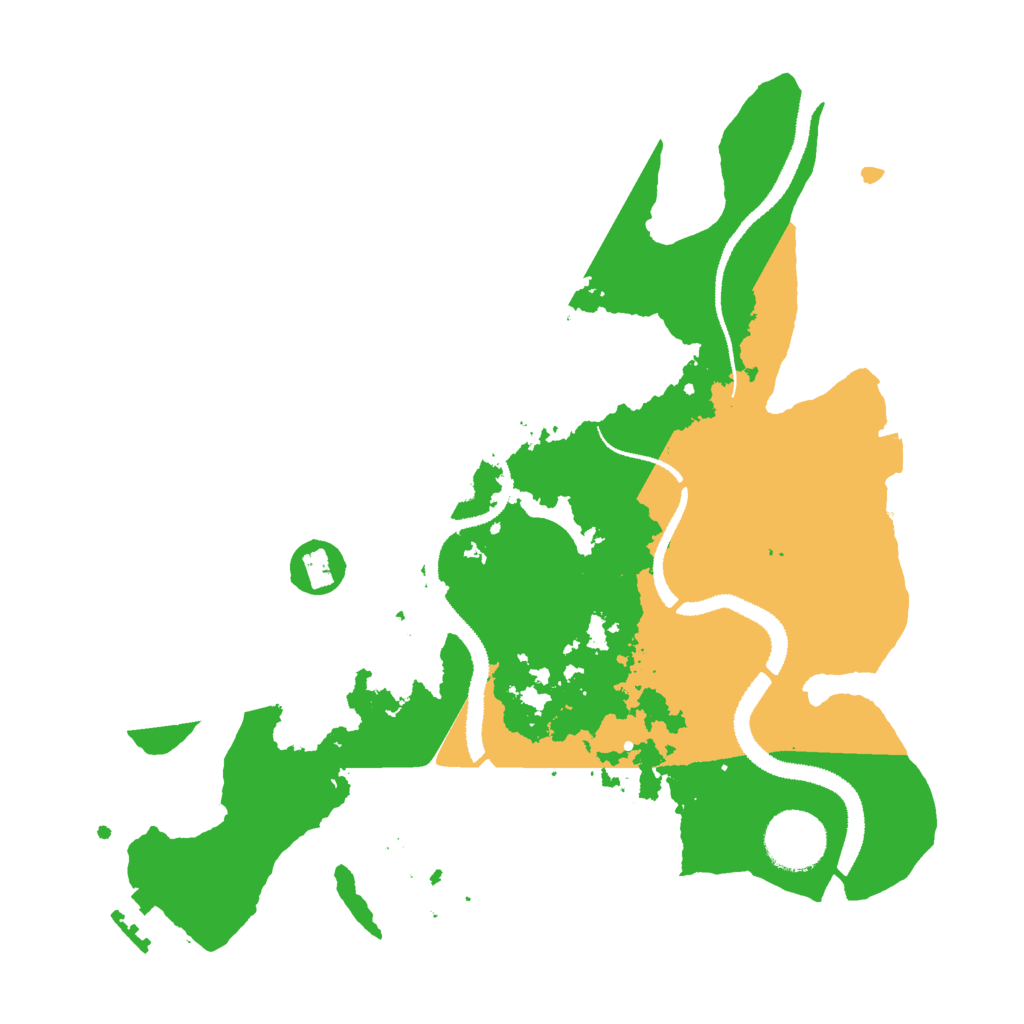 Biome Rust Map: Procedural Map, Size: 3000, Seed: 1395159428