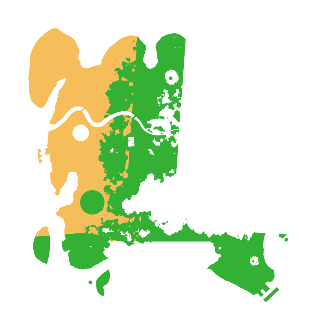 Biome Rust Map: Procedural Map, Size: 3500, Seed: 141421356
