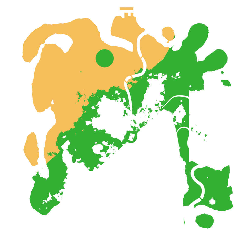 Biome Rust Map: Procedural Map, Size: 3700, Seed: 1153980438