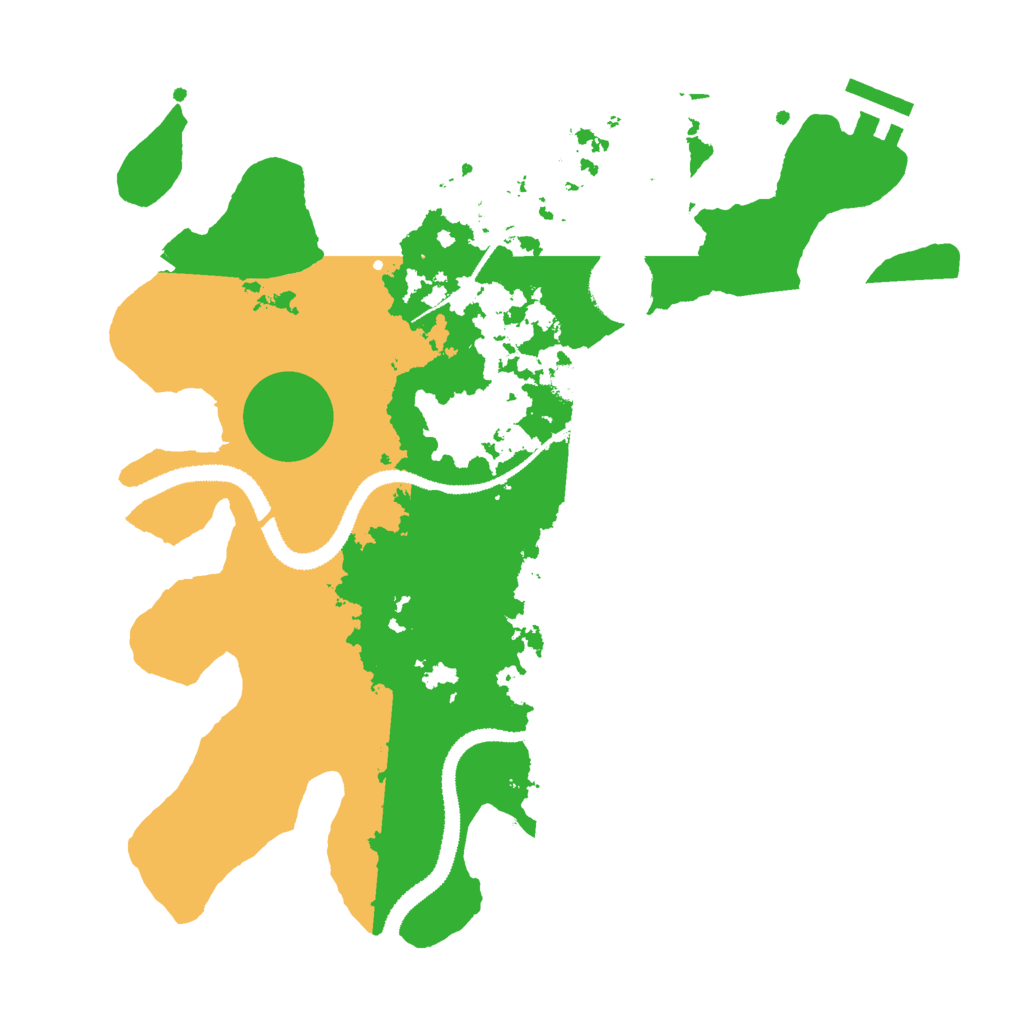 Biome Rust Map: Procedural Map, Size: 3000, Seed: 545811
