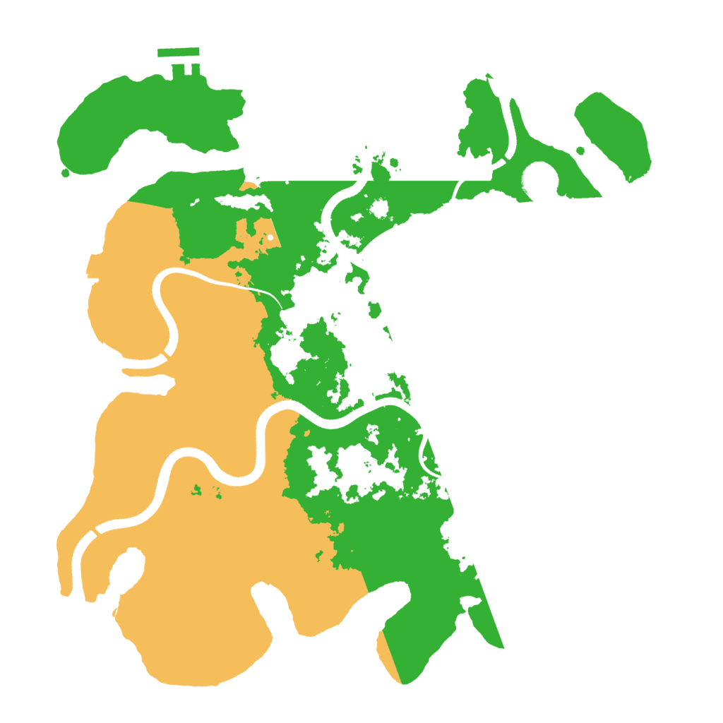 Biome Rust Map: Procedural Map, Size: 3500, Seed: 529662896