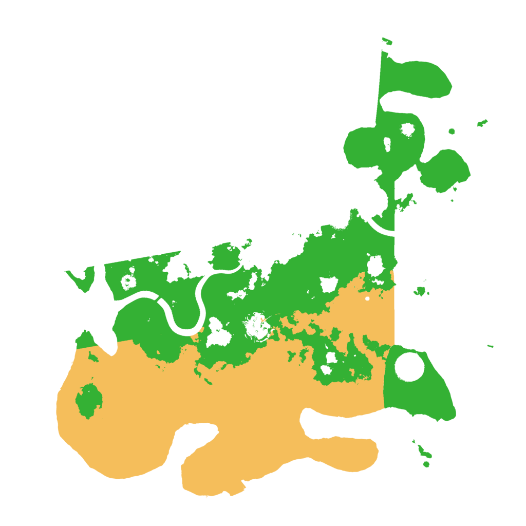 Biome Rust Map: Procedural Map, Size: 3500, Seed: 951786