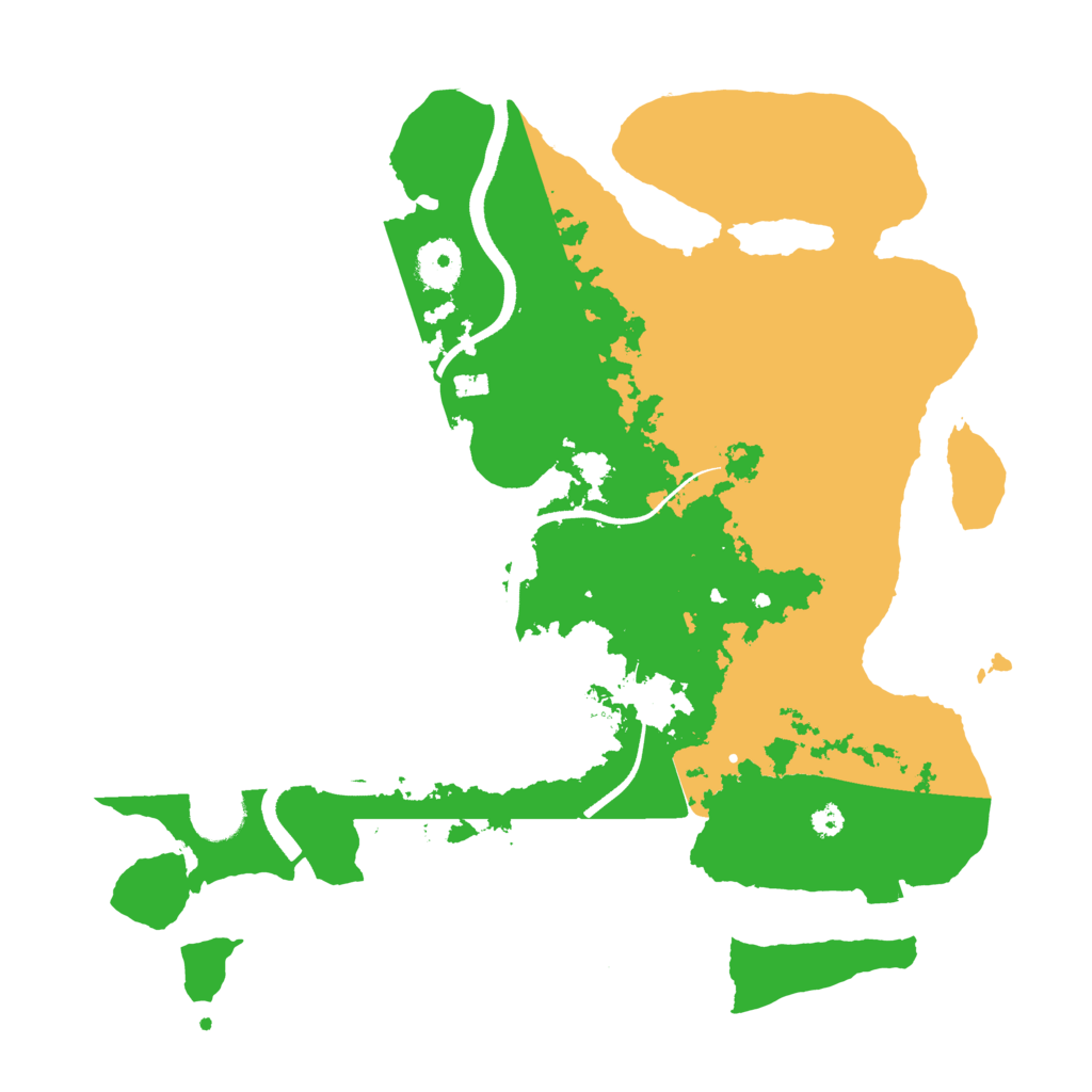 Biome Rust Map: Procedural Map, Size: 3500, Seed: 94146246