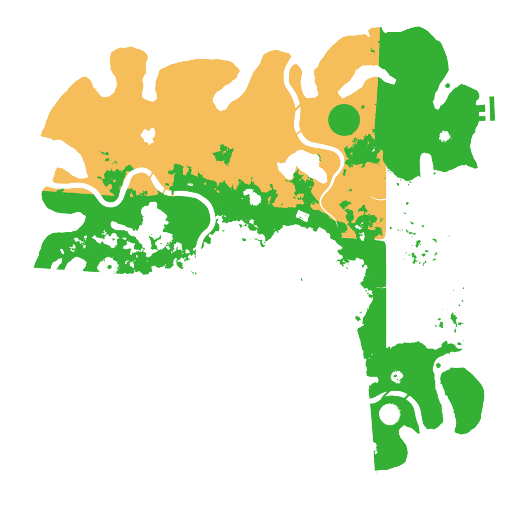 Biome Rust Map: Procedural Map, Size: 4300, Seed: 396013599