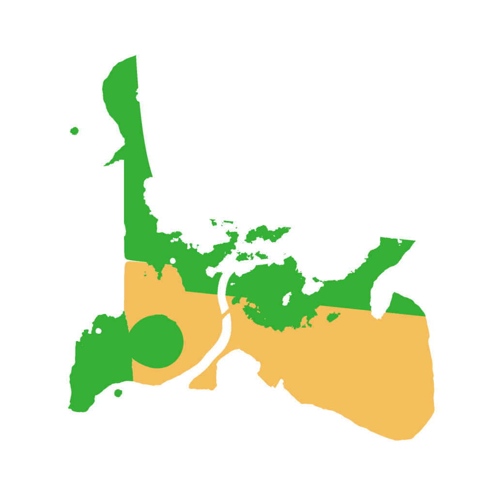 Biome Rust Map: Procedural Map, Size: 2500, Seed: 621327655