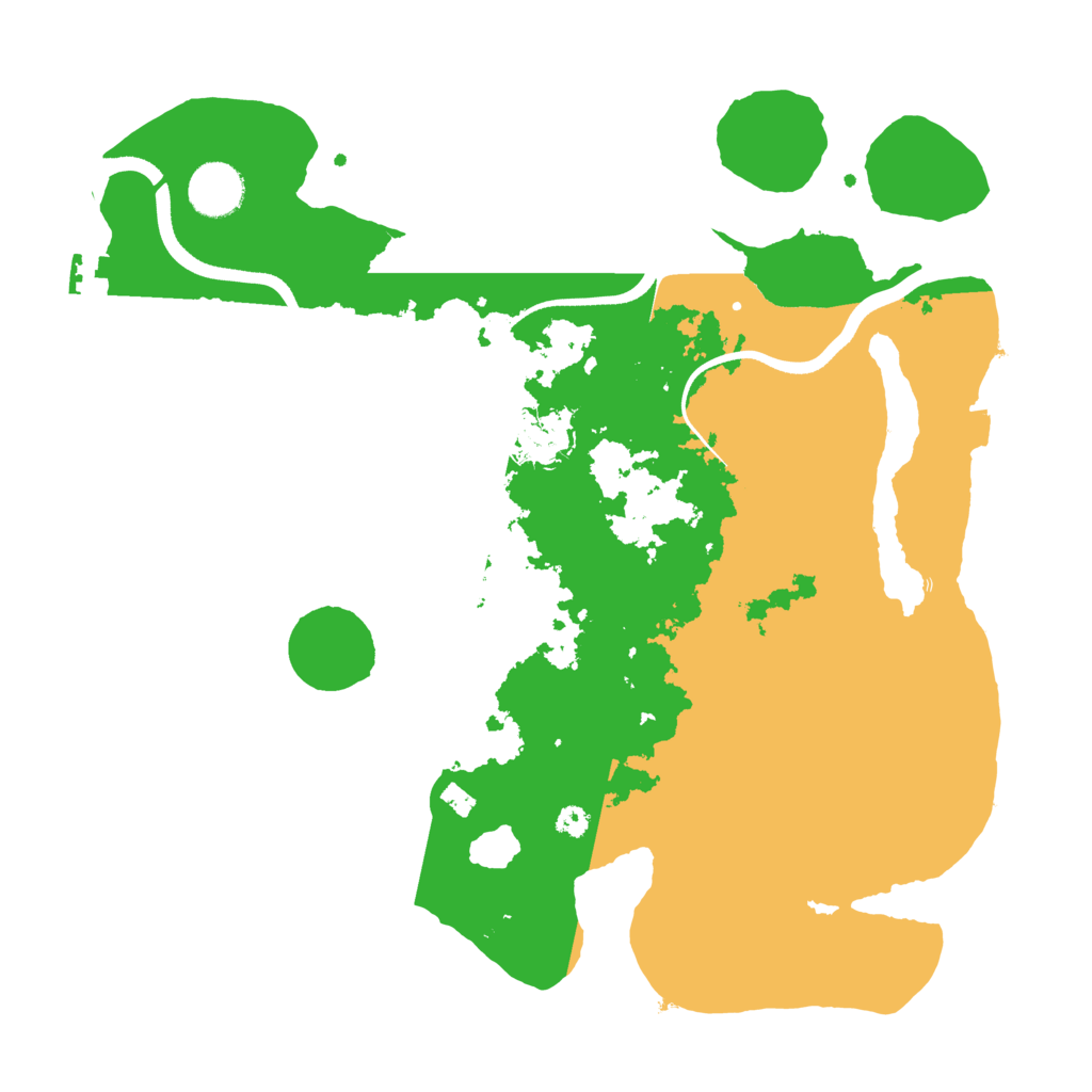 Biome Rust Map: Procedural Map, Size: 3500, Seed: 73926