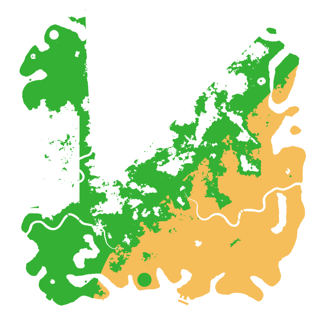 Biome Rust Map: Procedural Map, Size: 6000, Seed: 1150103826