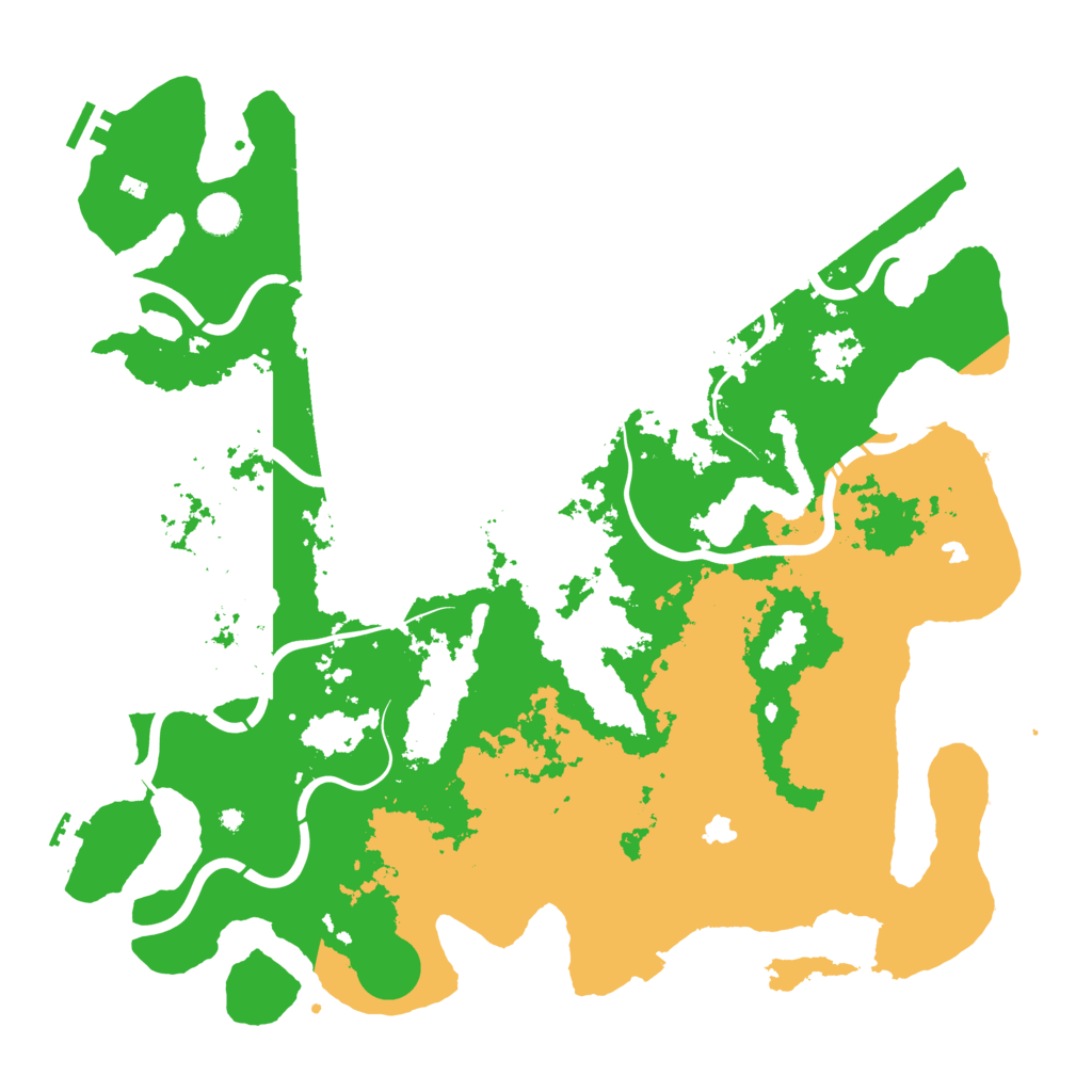 Biome Rust Map: Procedural Map, Size: 4500, Seed: 956642827