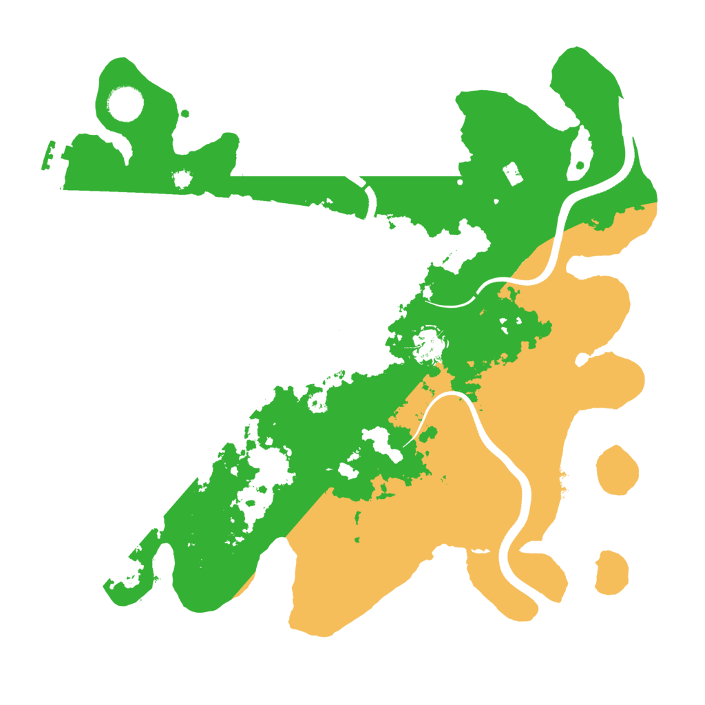 Biome Rust Map: Procedural Map, Size: 3500, Seed: 3121989
