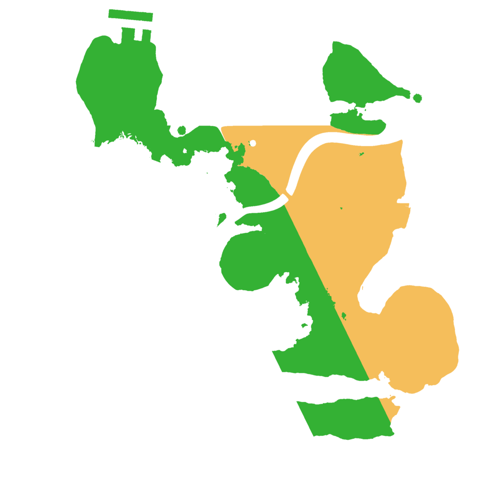 Biome Rust Map: Procedural Map, Size: 2300, Seed: 9000