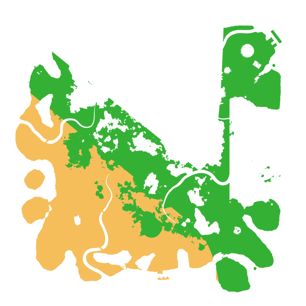 Biome Rust Map: Procedural Map, Size: 4100, Seed: 2000585463
