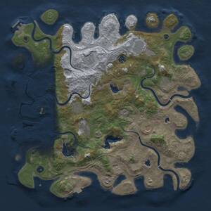 Thumbnail Rust Map: Procedural Map, Size: 4500, Seed: 583432928, 15 Monuments