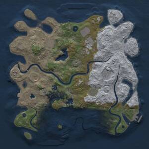 Thumbnail Rust Map: Procedural Map, Size: 4000, Seed: 5674567, 15 Monuments