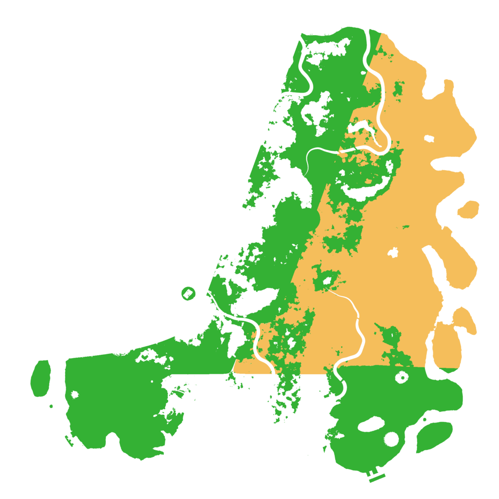Biome Rust Map: Procedural Map, Size: 6000, Seed: 50005