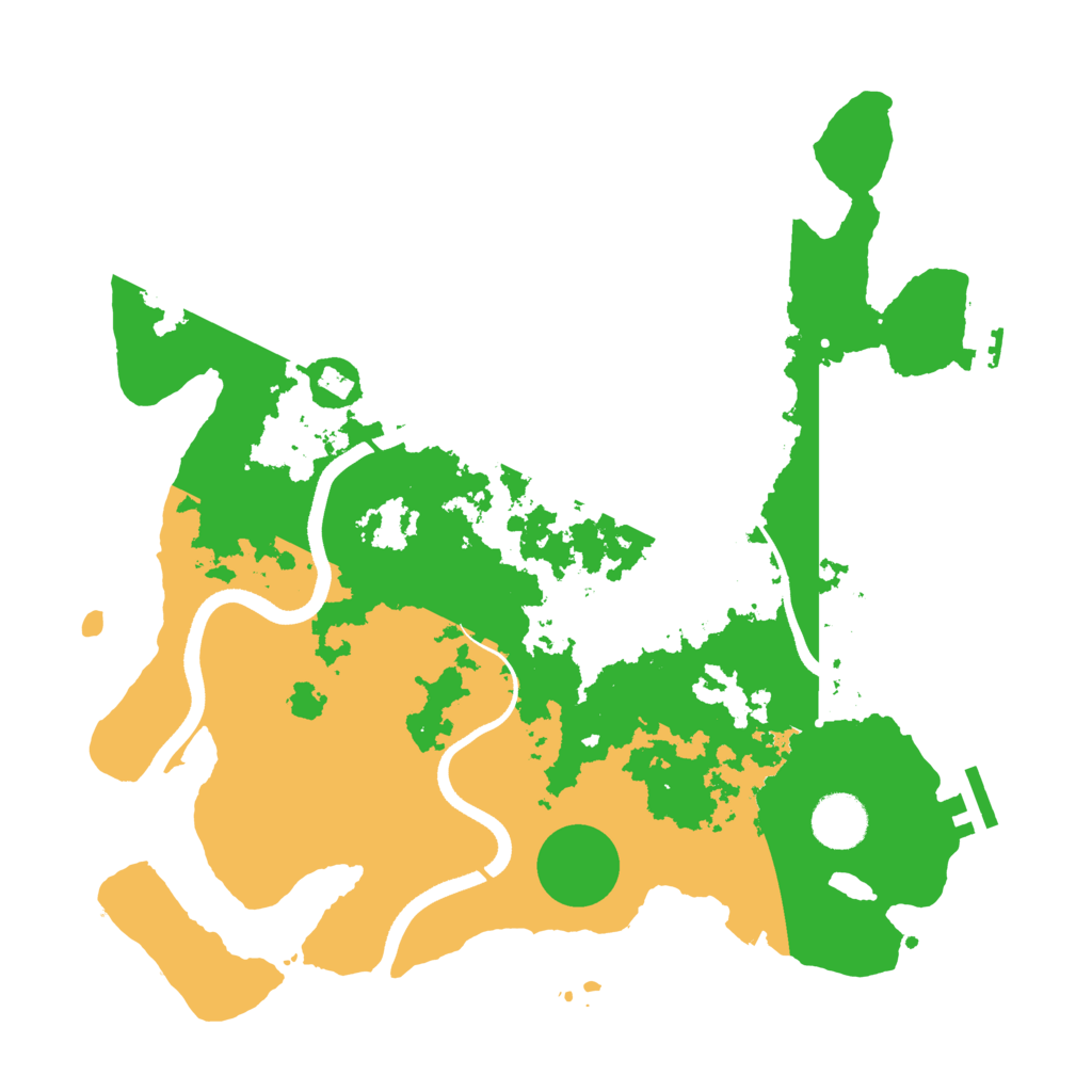 Biome Rust Map: Procedural Map, Size: 3500, Seed: 3692871