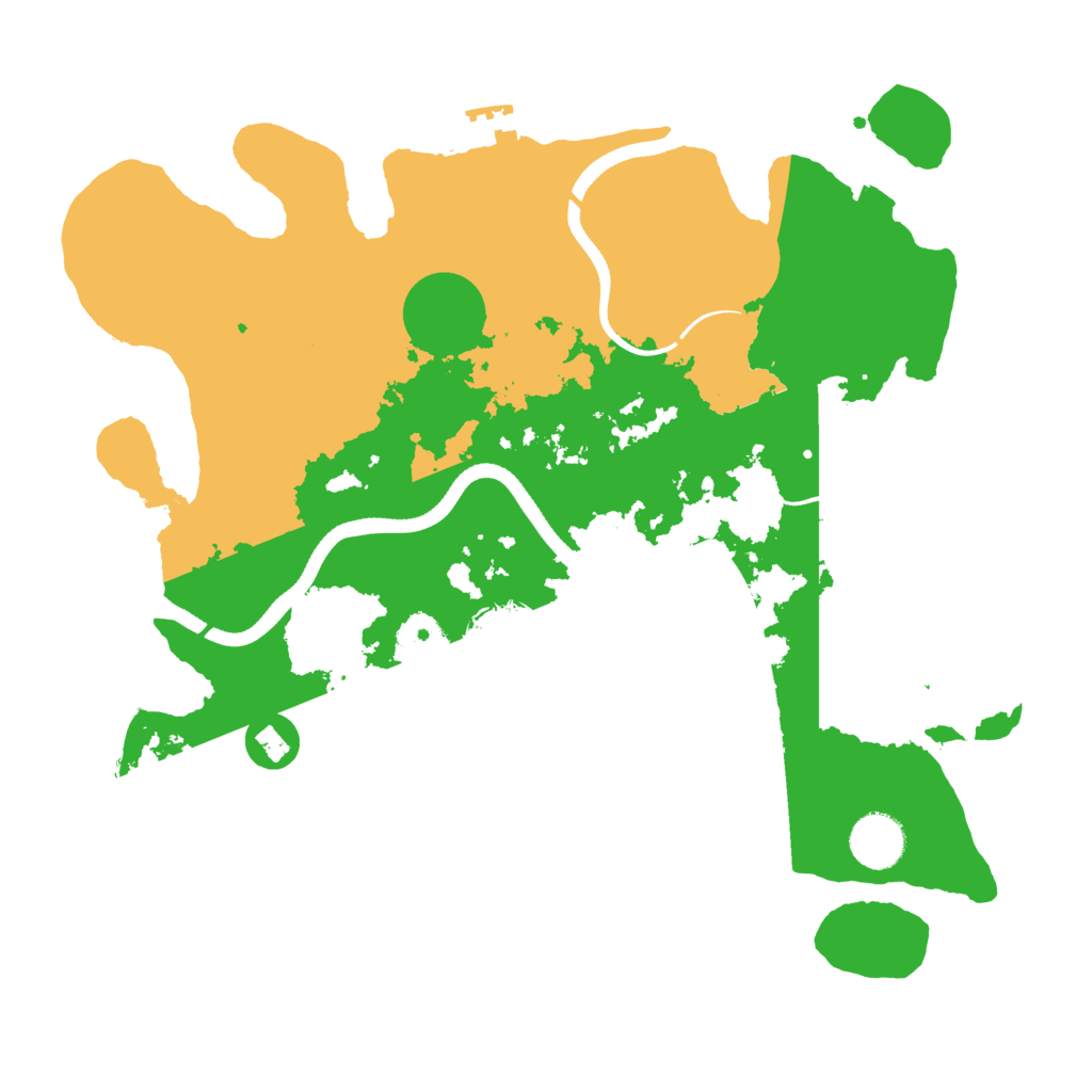 Biome Rust Map: Procedural Map, Size: 3500, Seed: 2116556487