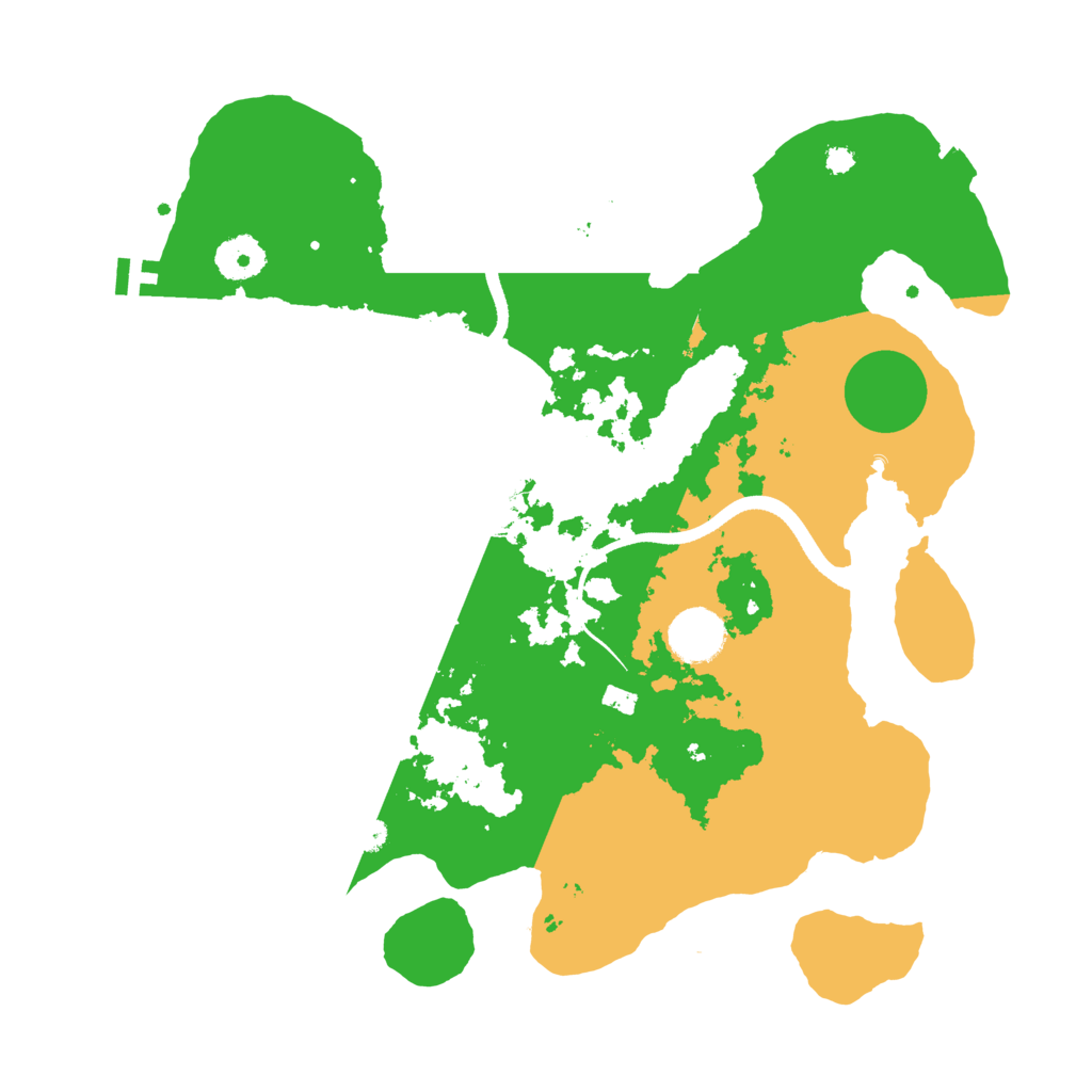Biome Rust Map: Procedural Map, Size: 3500, Seed: 833000611