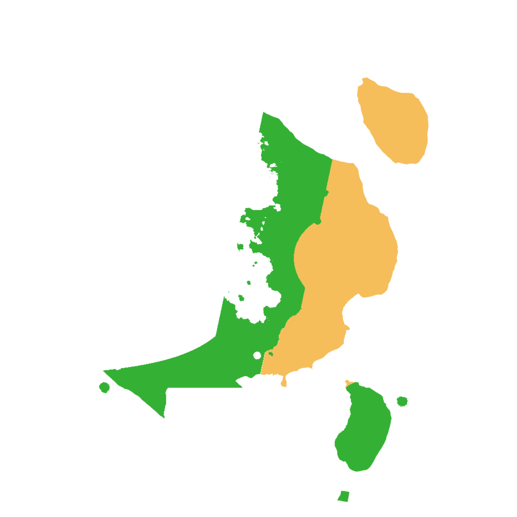 Biome Rust Map: Procedural Map, Size: 2000, Seed: 19102025
