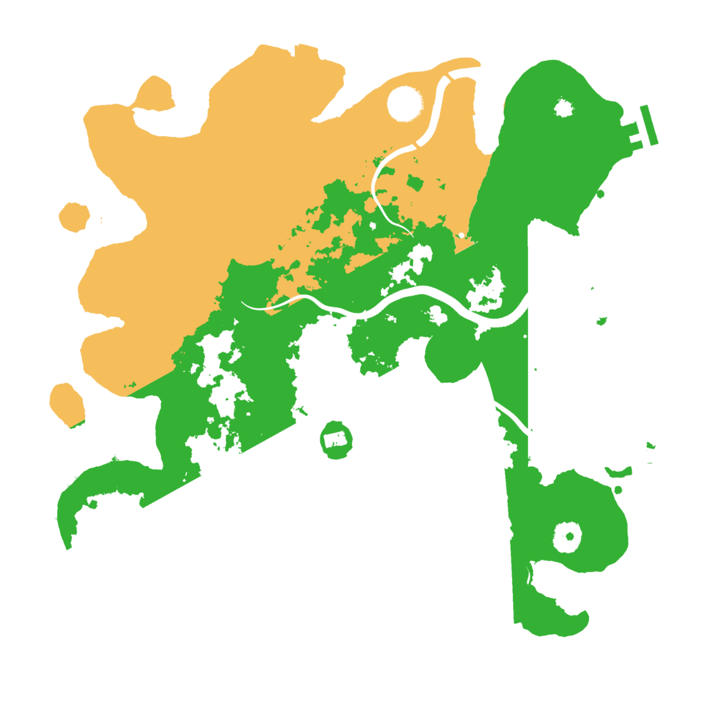 Biome Rust Map: Procedural Map, Size: 3500, Seed: 1989681626
