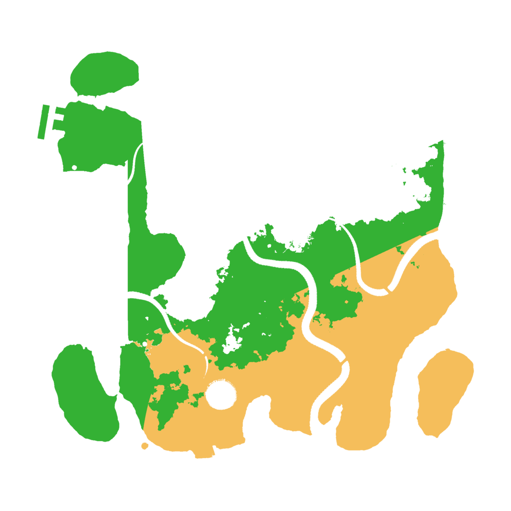 Biome Rust Map: Procedural Map, Size: 3000, Seed: 2033138301