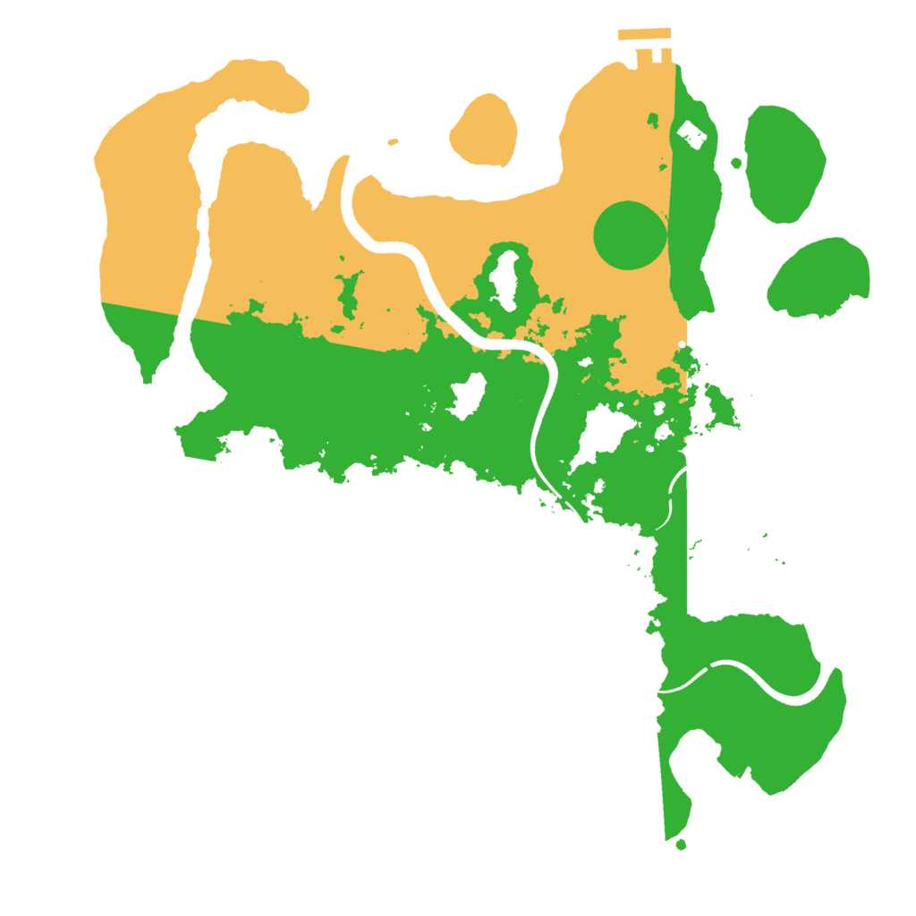 Biome Rust Map: Procedural Map, Size: 3500, Seed: 265293