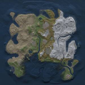 Thumbnail Rust Map: Procedural Map, Size: 3500, Seed: 724675857, 14 Monuments