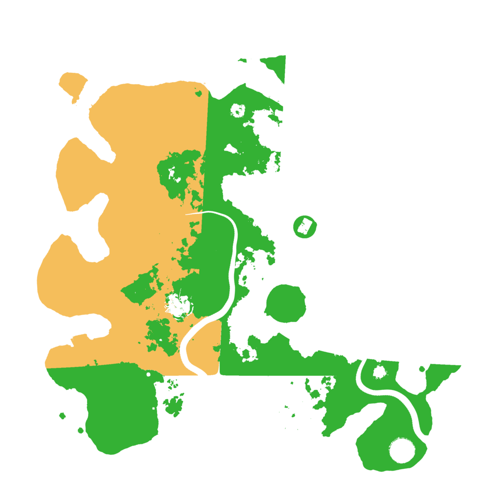 Biome Rust Map: Procedural Map, Size: 3500, Seed: 724675857