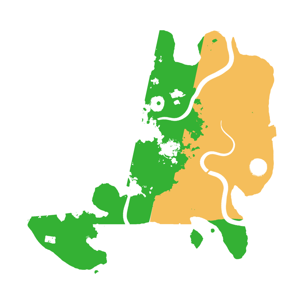 Biome Rust Map: Procedural Map, Size: 3000, Seed: 19102025