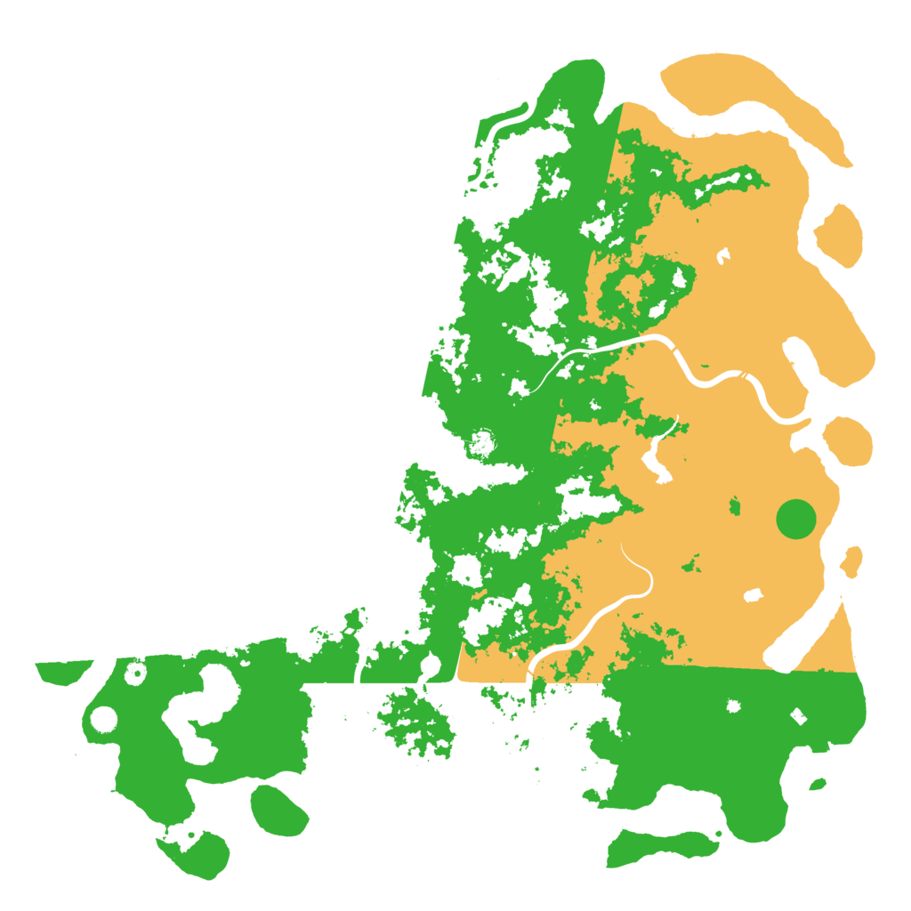 Biome Rust Map: Procedural Map, Size: 6000, Seed: 19102025