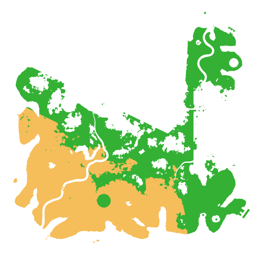 Biome Rust Map: Procedural Map, Size: 5000, Seed: 3692871