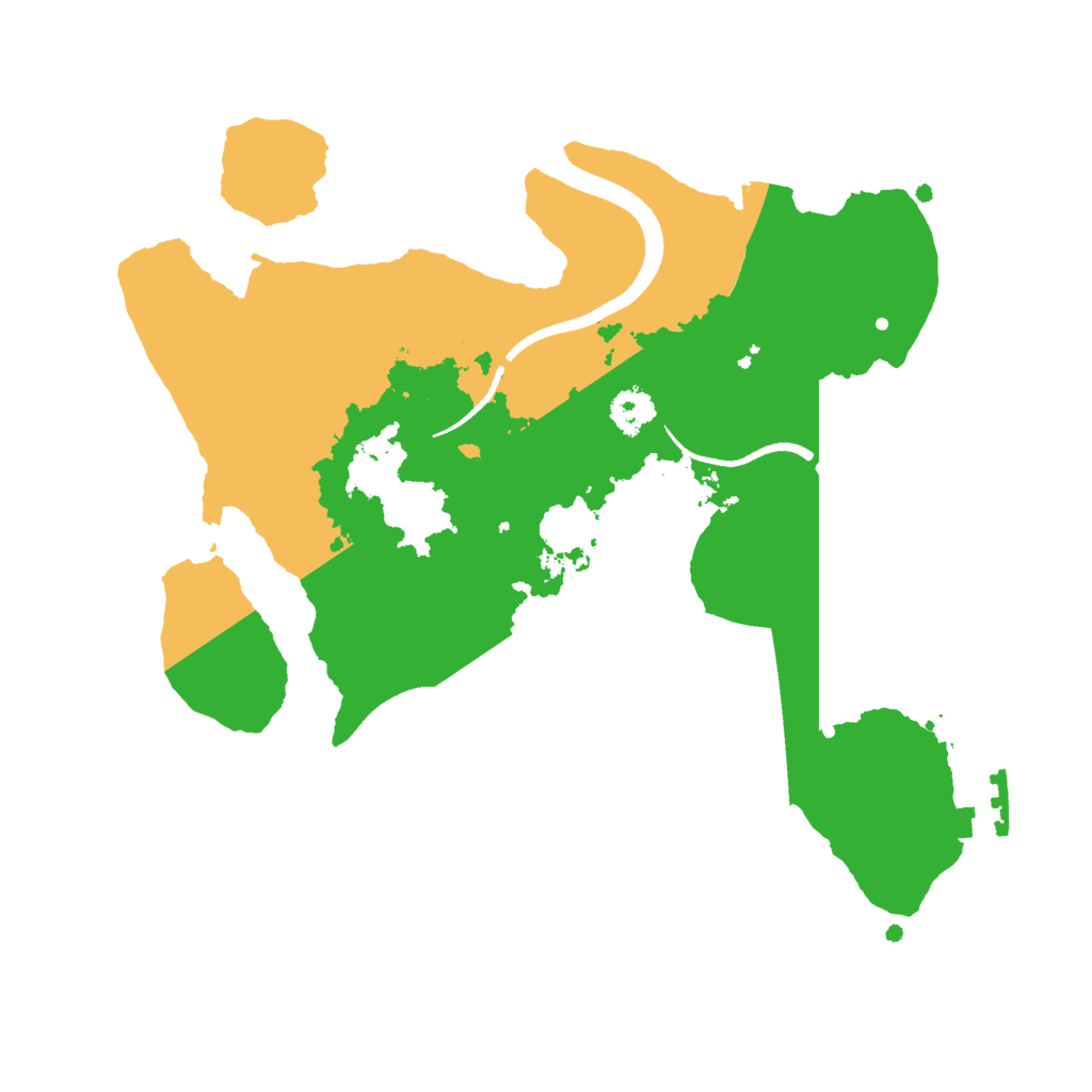 Biome Rust Map: Procedural Map, Size: 2500, Seed: 1643023338