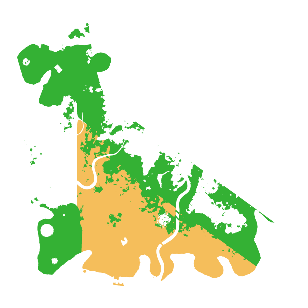Biome Rust Map: Procedural Map, Size: 4300, Seed: 614006