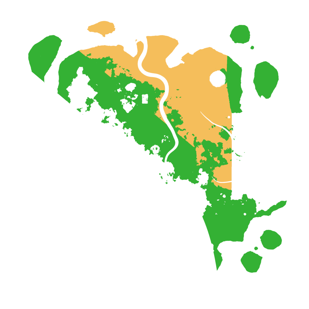 Biome Rust Map: Procedural Map, Size: 3500, Seed: 670310951
