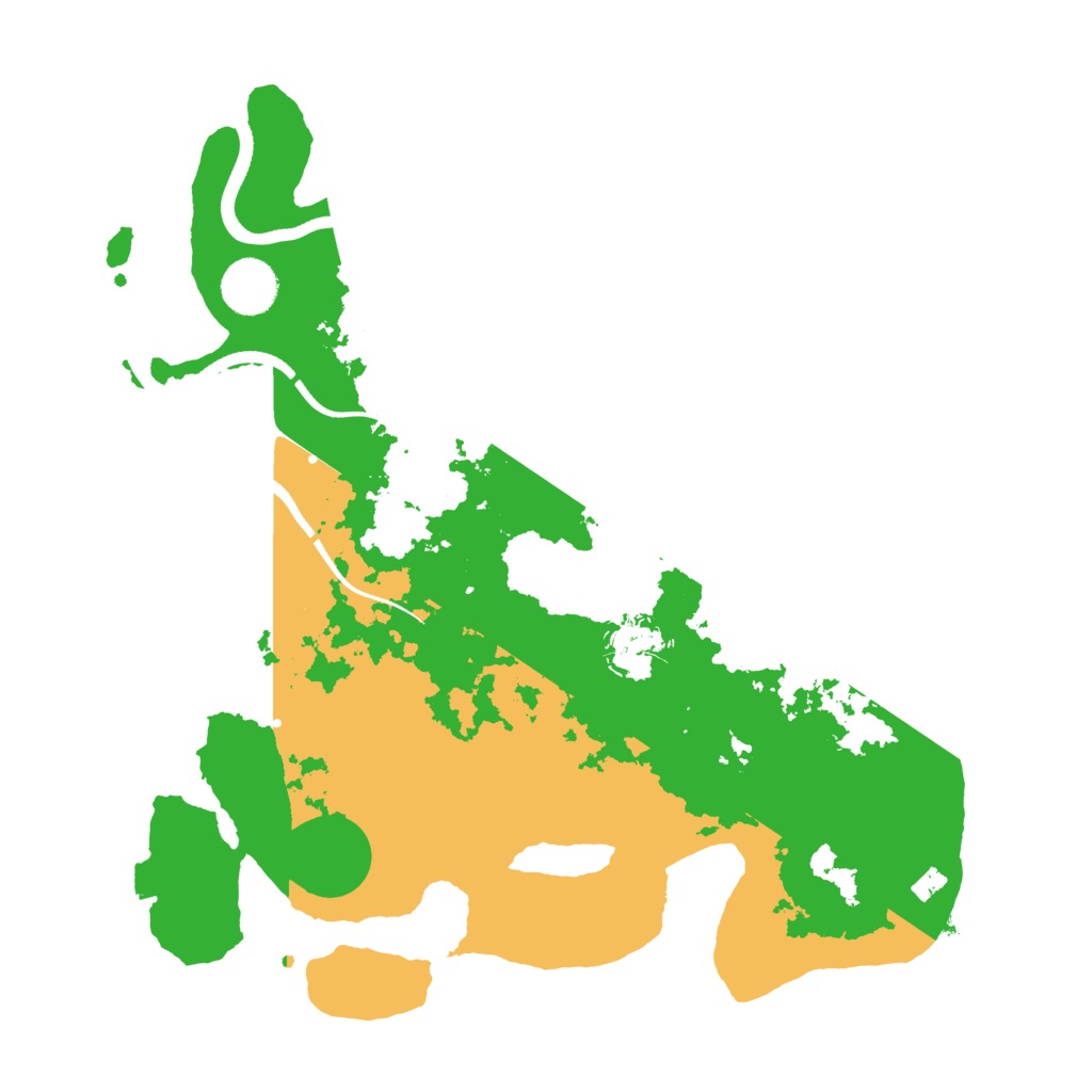 Biome Rust Map: Procedural Map, Size: 3500, Seed: 889376772