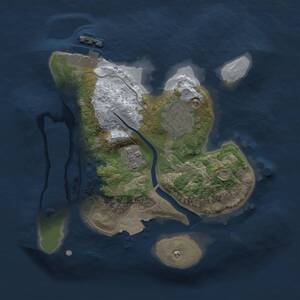 Thumbnail Rust Map: Procedural Map, Size: 2050, Seed: 75051, 4 Monuments