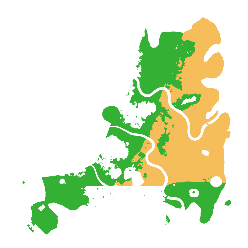 Biome Rust Map: Procedural Map, Size: 4000, Seed: 50005