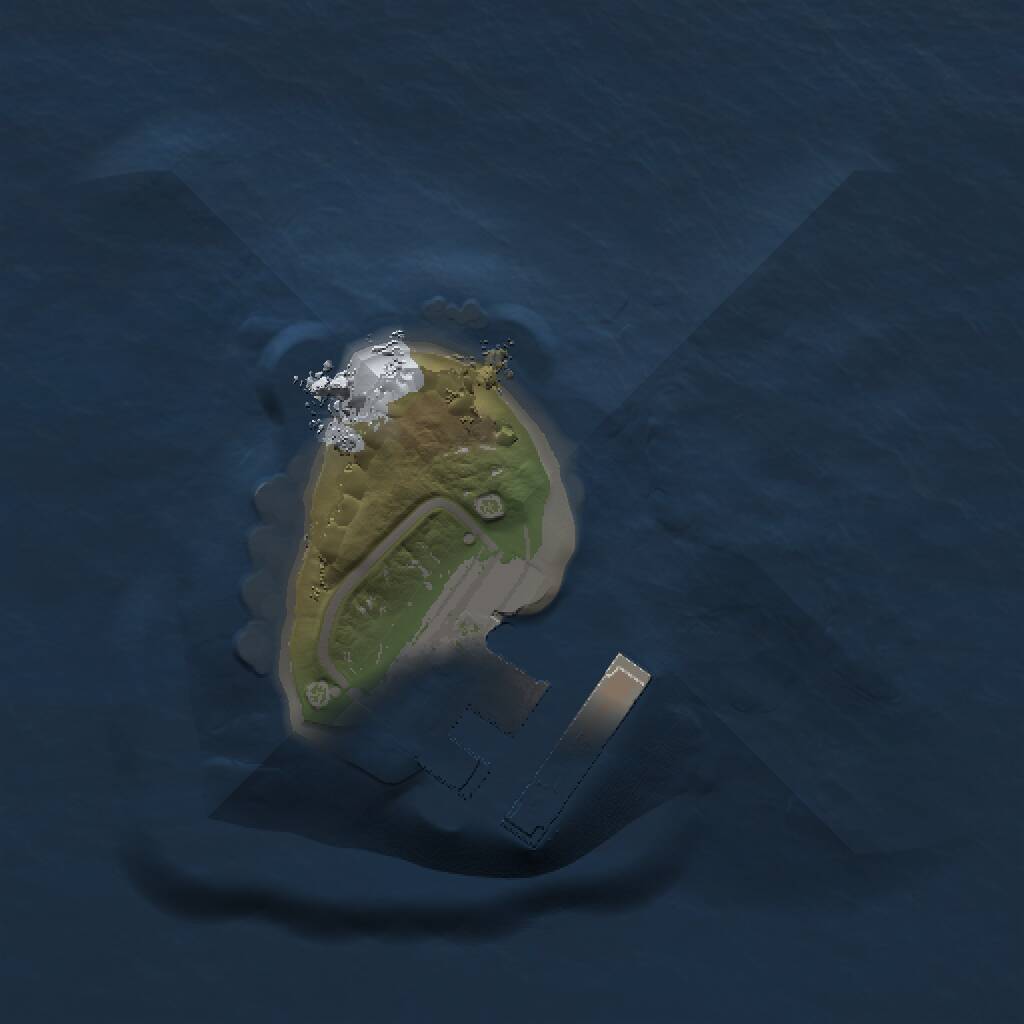 Rust Map: Procedural Map, Size: 1000, Seed: 470190896, 2 Monuments