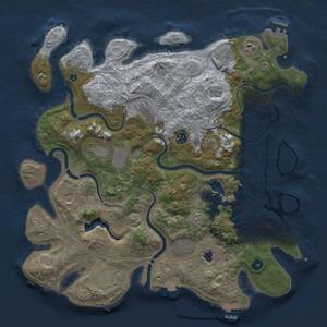 Thumbnail Rust Map: Procedural Map, Size: 4250, Seed: 725008887, 15 Monuments