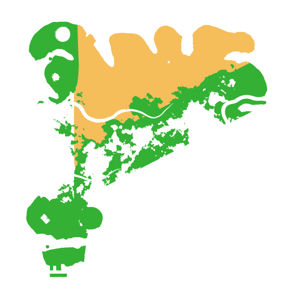 Biome Rust Map: Procedural Map, Size: 3500, Seed: 280416356