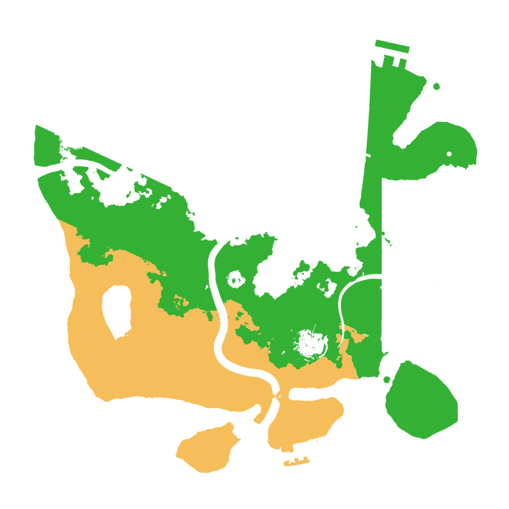 Biome Rust Map: Procedural Map, Size: 3000, Seed: 2089471200