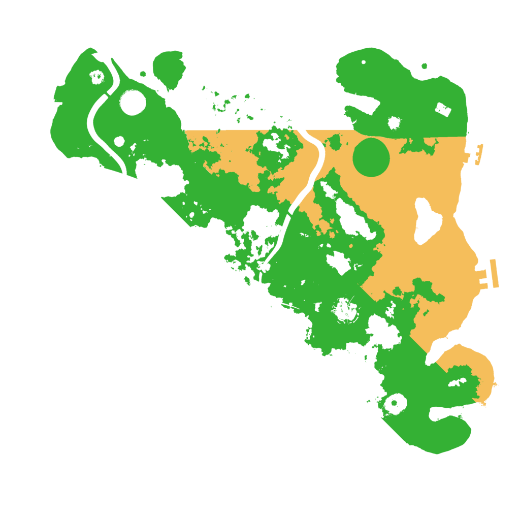 Biome Rust Map: Procedural Map, Size: 3700, Seed: 214960