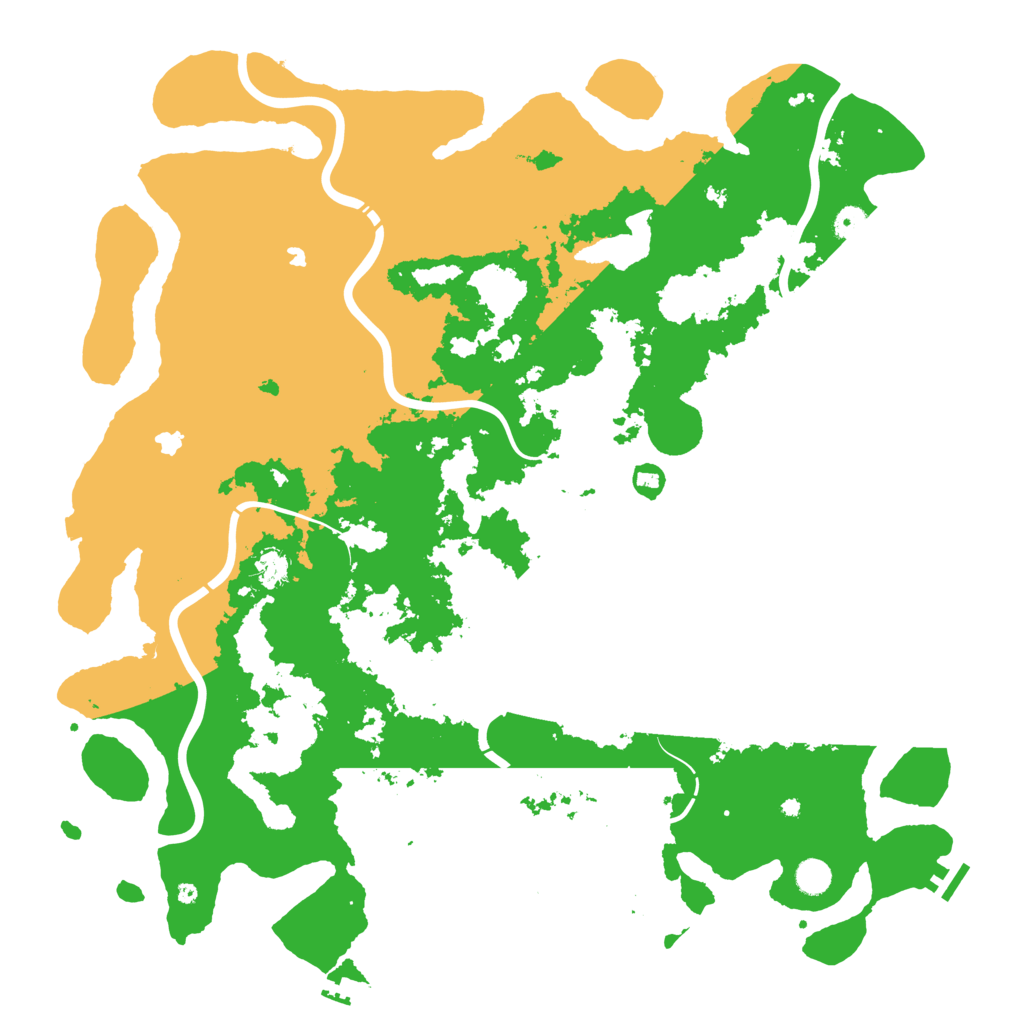 Biome Rust Map: Procedural Map, Size: 5000, Seed: 8977