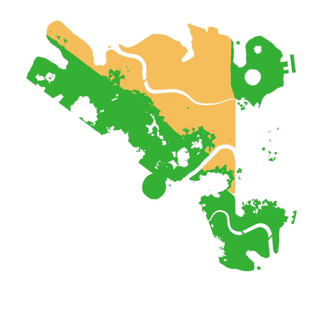 Biome Rust Map: Procedural Map, Size: 3500, Seed: 516753