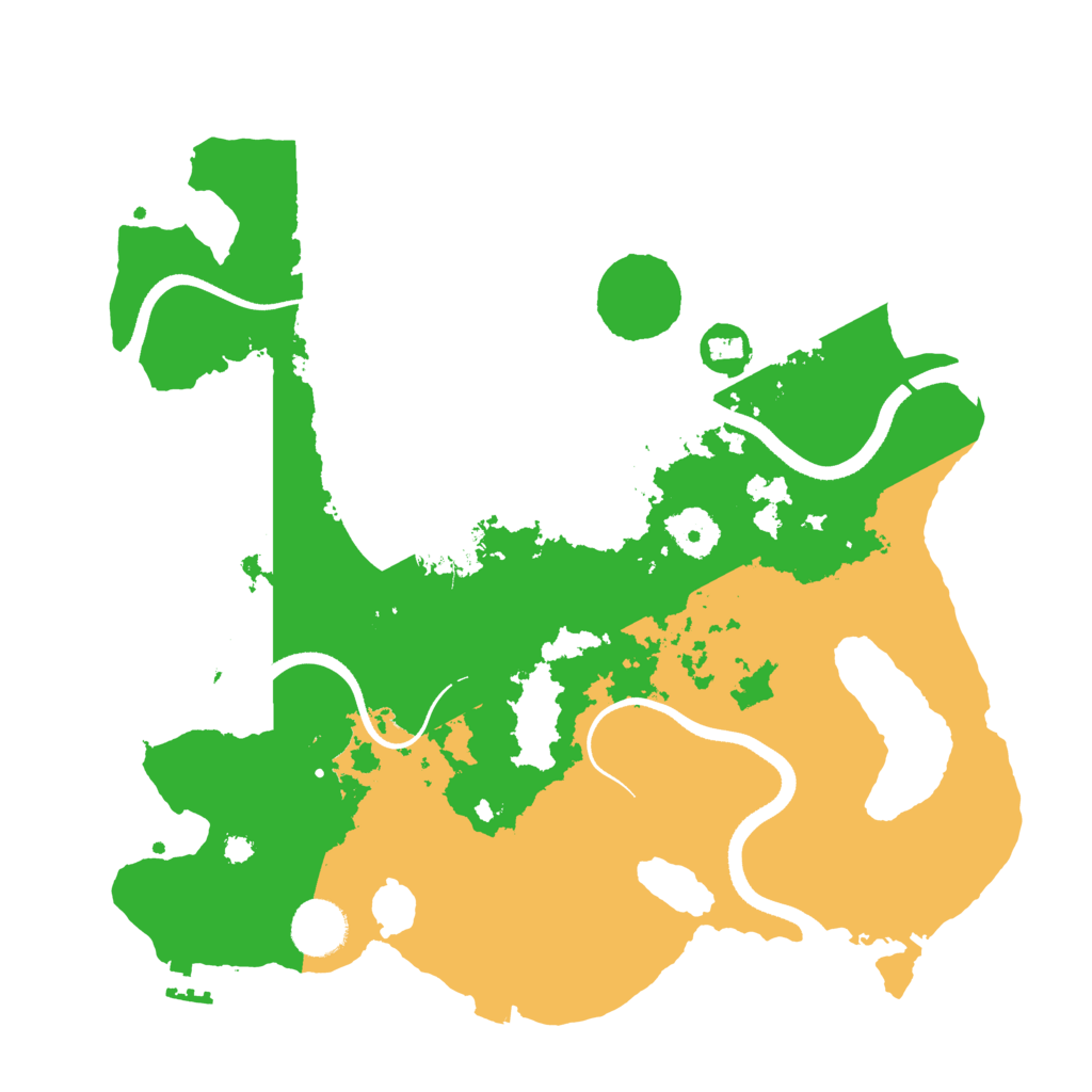 Biome Rust Map: Procedural Map, Size: 3500, Seed: 430823736