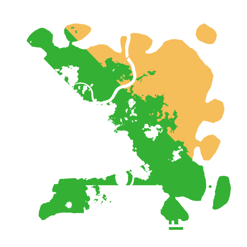 Biome Rust Map: Procedural Map, Size: 3500, Seed: 946217423