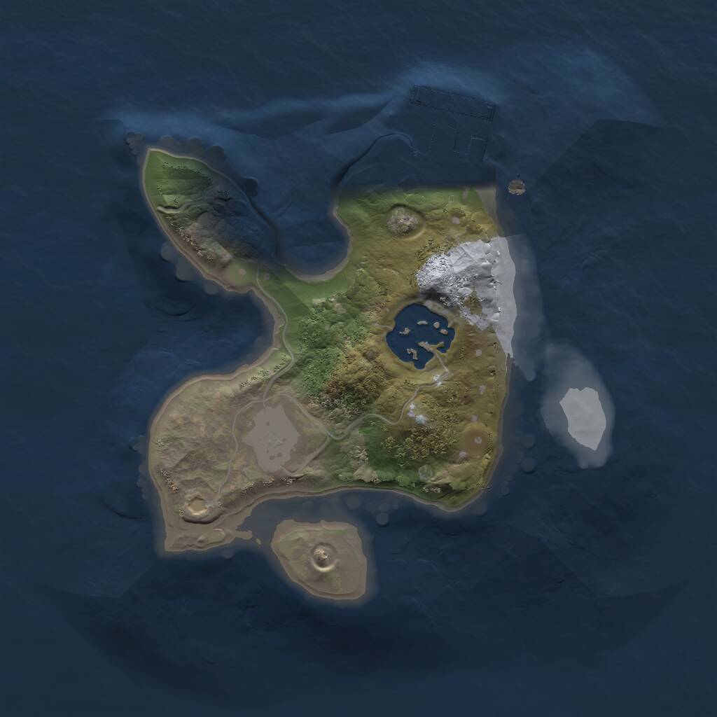 Rust Map: Procedural Map, Size: 1750, Seed: 69696969, 3 Monuments