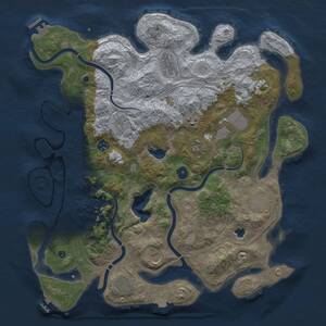 Thumbnail Rust Map: Procedural Map, Size: 4250, Seed: 29995, 16 Monuments