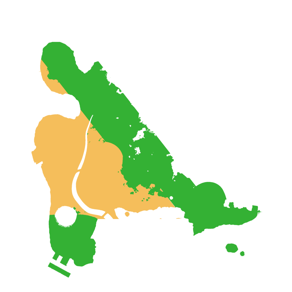 Biome Rust Map: Procedural Map, Size: 2500, Seed: 672410779