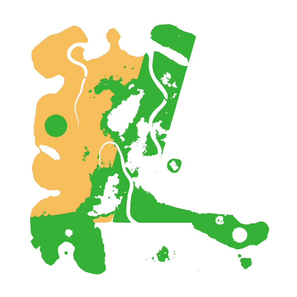 Biome Rust Map: Procedural Map, Size: 3500, Seed: 54536456